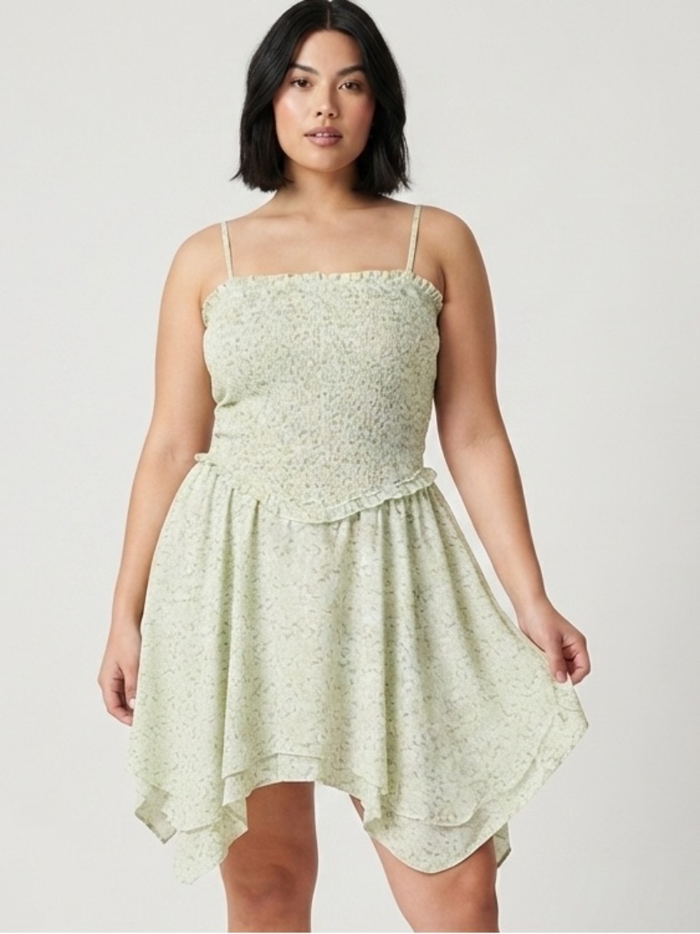 Arizona Mint Green Ruffled Tiered Sundress